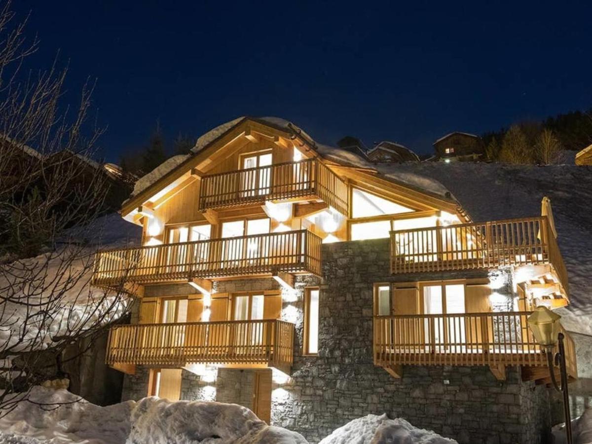 Chalet Moderne A Meribel : Jacuzzi, Sauna, 6 Chambres, Proche Centre Et Navette - Fr-1-565-55 Les Allues Exterior photo